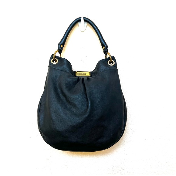 Marc By Marc Jacobs Handbags - Marc by Marc Jacobs Black Classic Q Hillier Hobo Leather Purse B#28